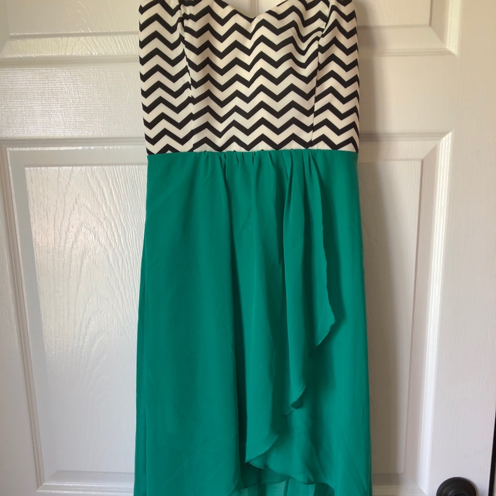 Windsor Hi-Lo strapless dress